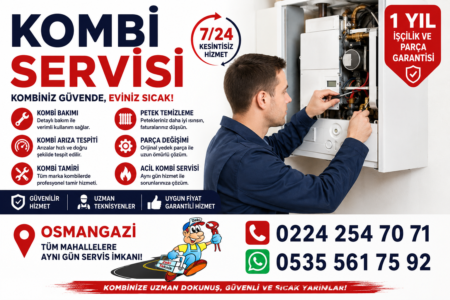Osmangazi Kombi Tamircisi